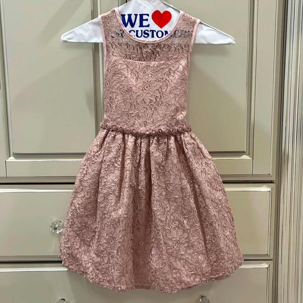 Pippa and Julie Dusty Rose Pink Dresses (sizes 5 & 6)